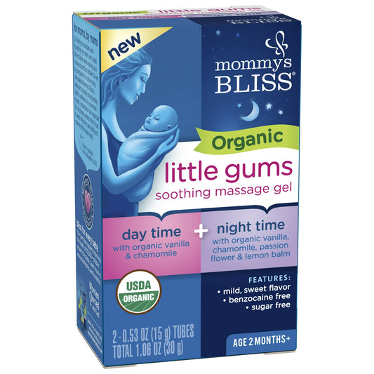 Mommy's Bliss Organic Baby Gum Massage Gel, Combo Pack, 2+ Months, 1.06 oz