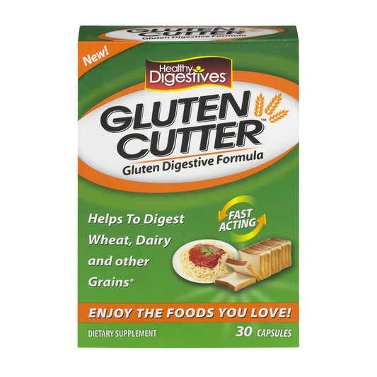 Healthy Digestives Gluten Cutter Dietary Supplement, 30 Capsules