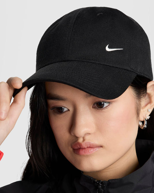 Nike Unisex Swoosh Club Performance Adjustable Hat - BLACK  SIZE L/LX