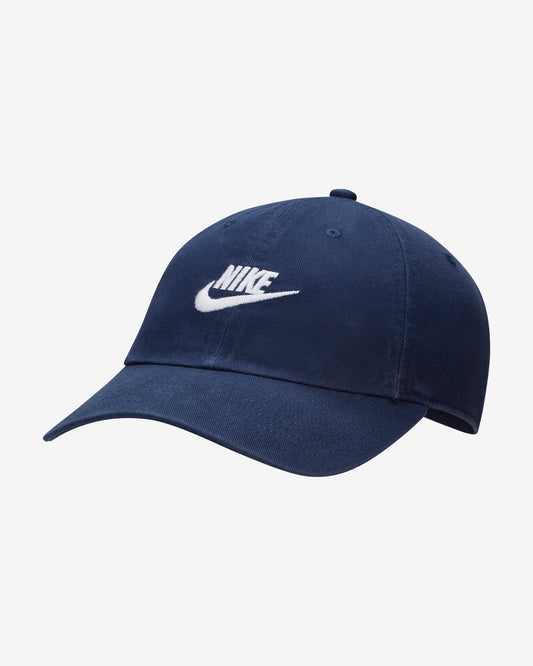 Nike Club Unstructured Futura Wash Cap Midnight Navy/White