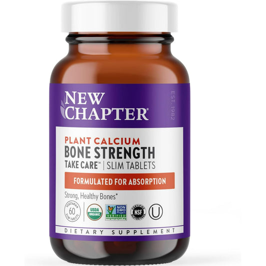 New Chapter Plant Calcium Bone Strength Take Care - Slim Tablets 90 Veg Tabs