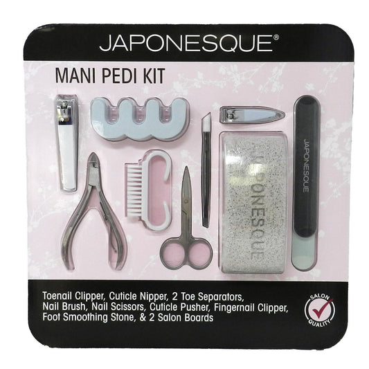 Japonesque Salon Quality Mani Pedi Kit 11 Pieces