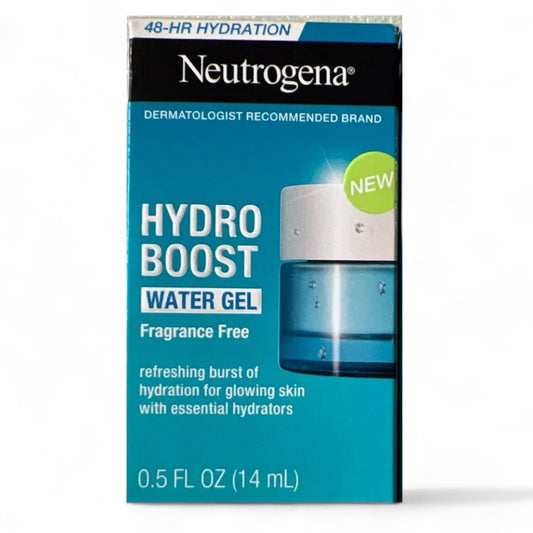 Neutrogena Hydro Boost Water Gel Face Moisturizer with Hyaluronic Acid, Fragrance Free, .5 oz