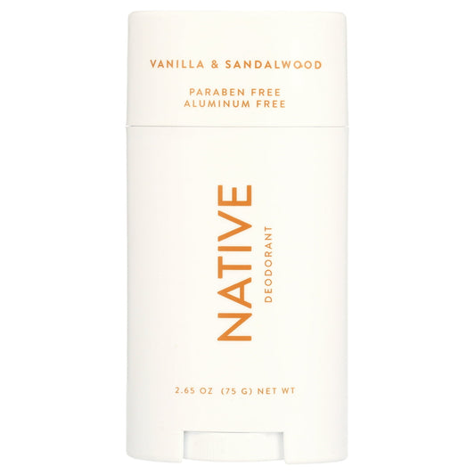 NATIVE Deodorant Vanilla &amp; Sandalwood Aluminum &amp; Paraben Free - 2.65 oz