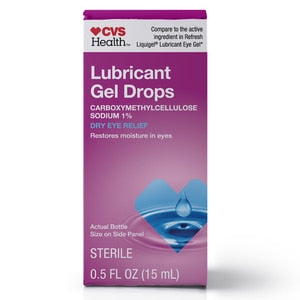 CVS Health Lubricant Gel Drops – Long-Lasting Dry Eye Relief, 0.5oz