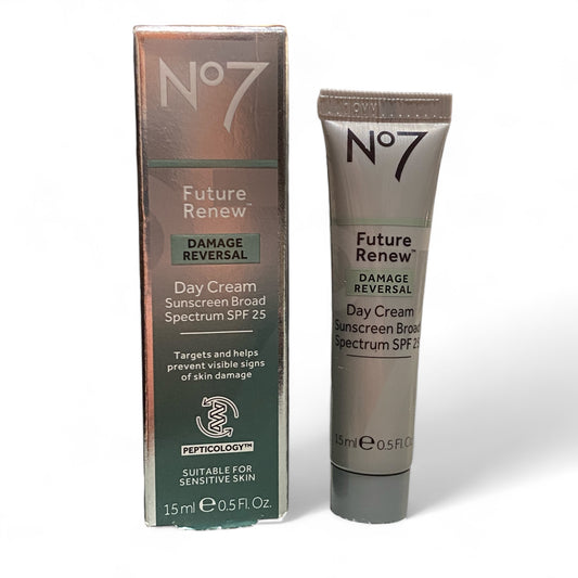 No7  Future DAMAGE REVERSAL Renew Day Cream SPF 25  15ml