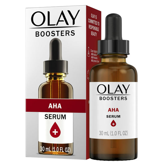 Olay Brightening AHA Serum, Fragrance-Free, 1.0 oz