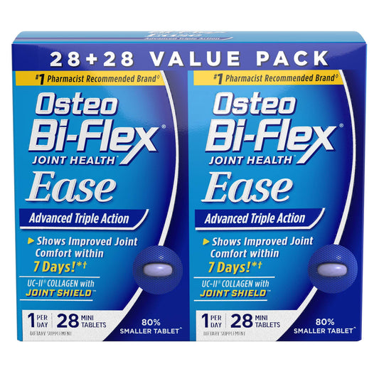 Osteo Bi-Flex Ease with Vitamin D, Joint Supplements, 28 Mini-Tablets, 2 Pack