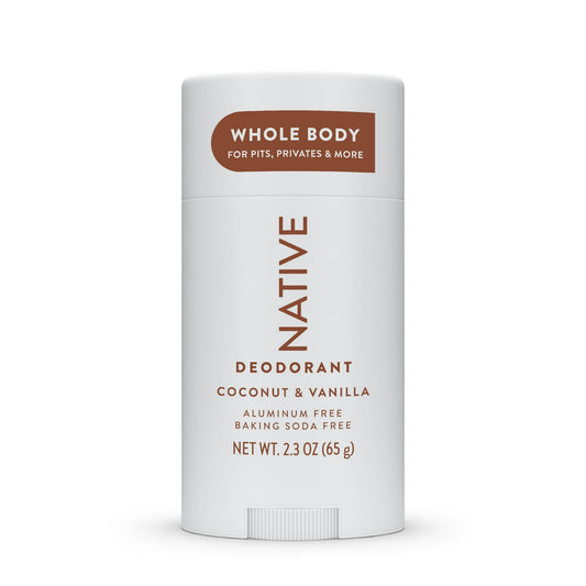 Native Whole Body Deodorant Coconut &amp; Vanilla - Aluminum &amp; Paraben Free - 2.65 oz