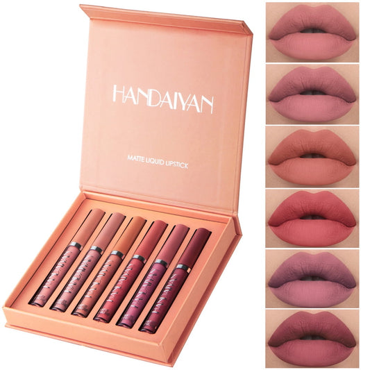 Handaiyan Matte Autumn Winter Set Liquid Lipstick - 6x2.5ml - 6 Pack