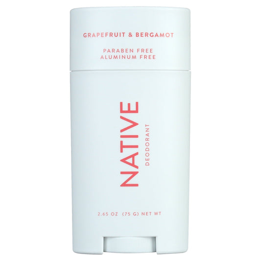 Native Deodorant Grapefruit &amp; Bergamot - Aluminum & Paraben Free - 2.65 oz