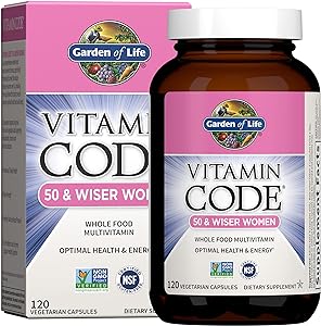 Garden of Life Multivitamin for Women - Vitamin Code 50 &amp; Wiser Women's - 120 Count