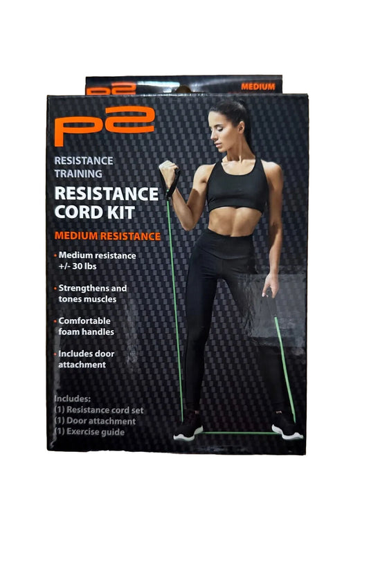 P2 Resistance Training Cord Kit Medium Resistance +/-30lbs New in Box