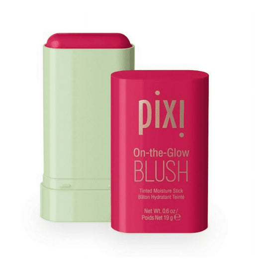 Pixi On-the-Glow Blush - Ruby, Hydrating Tinted Moisture Blush Stick with Ginseng, Aloe Vera & Fruit Extracts, For Cheeks & Lips, 19g / 0.6oz, Paraben-Free