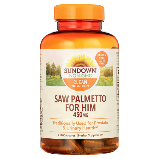 Sundown Saw Palmetto Supplement, Supports Men’s Health, 250 Capsules