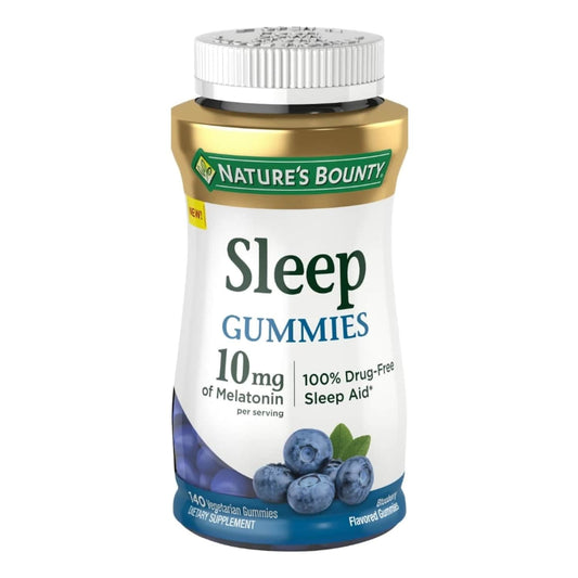 Nature’s Bounty Melatonin Sleep Aid, 10 mg Gummies, Blueberry, 140 Count