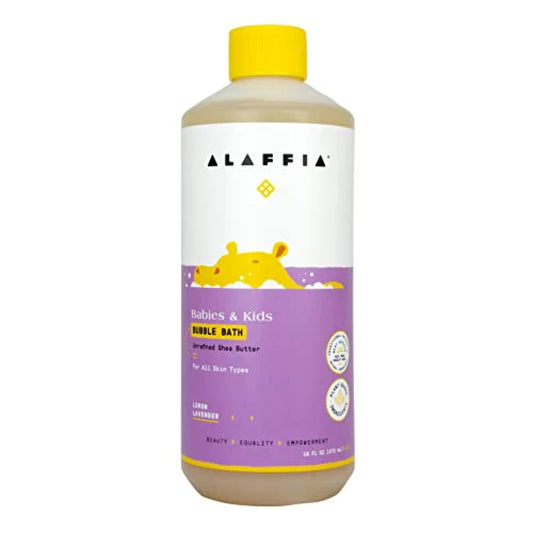 Alaffia Baby & Kids Bubble Bath, Lemon Lavender 16oz