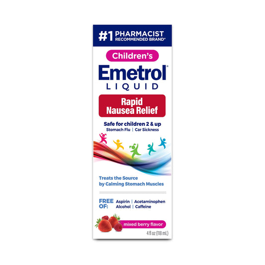 Emetrol Children's Nausea and Upset Stomach Relief, Mixed Berry, 4 oz