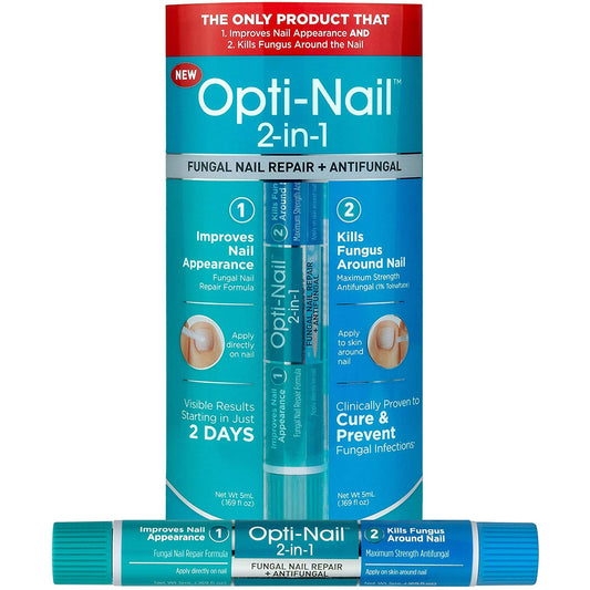 Opti-Nail 2-in-1 Antifungal Nail Repair Pen Kills Fungus & Improves Nail Appearance, Tolnaftate 1%