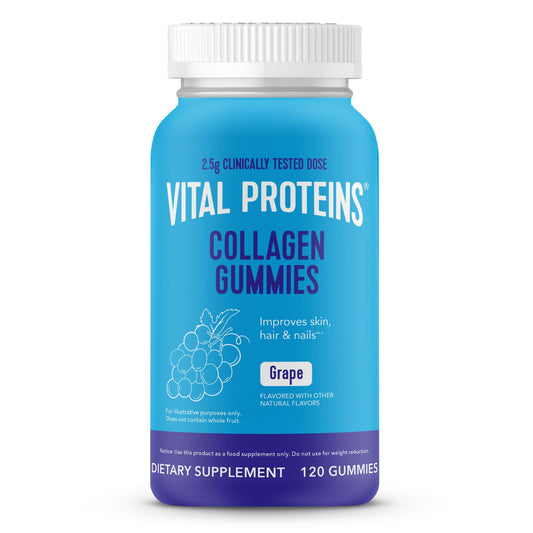 Vital Proteins Collagen Supplement Gummies, Grape Flavor, 120 Count