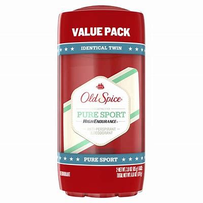 Old Spice High Endurance Pure Sport Deodorant for Men 3 Oz (Twin Packs)