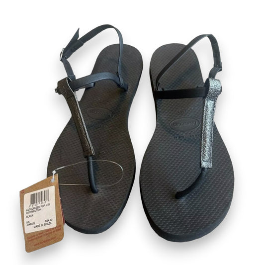 Havaianas You Rio Flip Flop Sandals Ankle Strap Comfort, Size 6.5