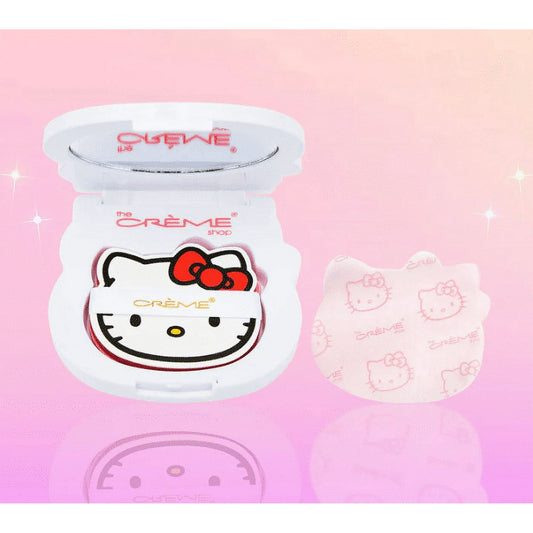 The Crème Shop Hello Kitty Mattifying Blotting Paper + Reusable Mirror Compact (Limited Edition)