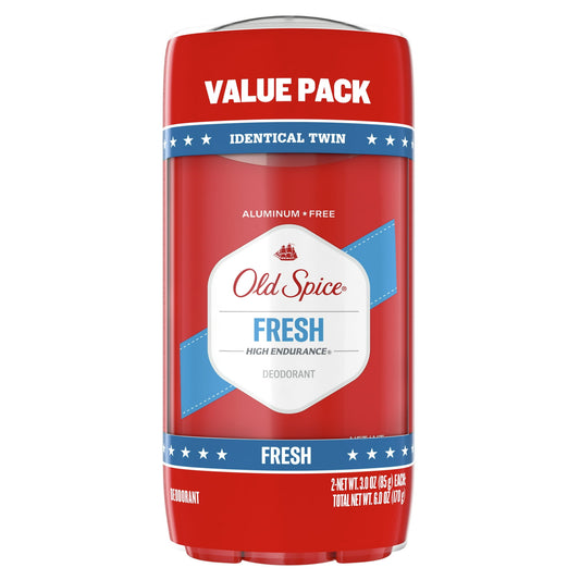 Old Spice High Endurance Deodorant for Men, Fresh Scent, Aluminum Free, 3oz, 2-Pack