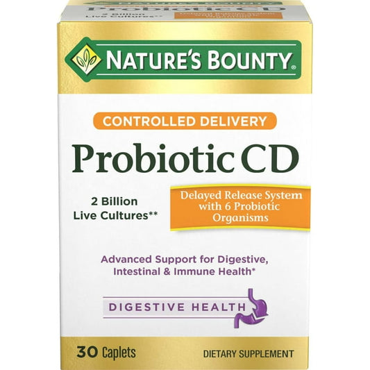 Nature's Bounty Controlled Delivery Probiotic CD Caplets - 30 Count