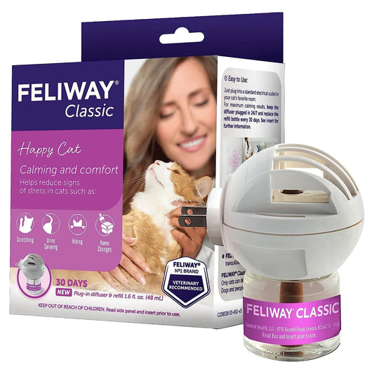 Classic Cat Calming Pheromone Diffuser Kit - 30 Day Starter, 48ml