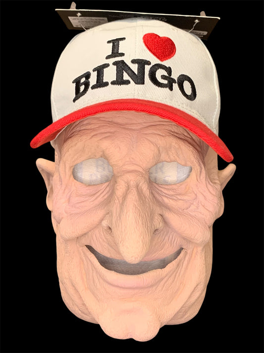 Old Man "I Love Bingo" Halloween Mask | Spirit