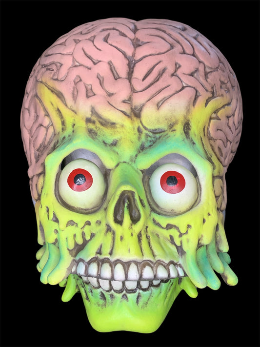 Martian Warrior Moving Mouth Full Mask - Mars Attacks! | Spirit Halloween