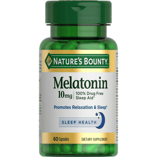 Nature's Bounty Melatonin Sleep Aid Capsules, 10 Mg, 60 Ct