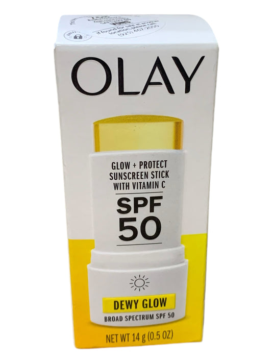 Olay Glow & Protect SPF 50 Face Sunscreen Stick, Fragrance-Free - 0.5 OZ (14g)