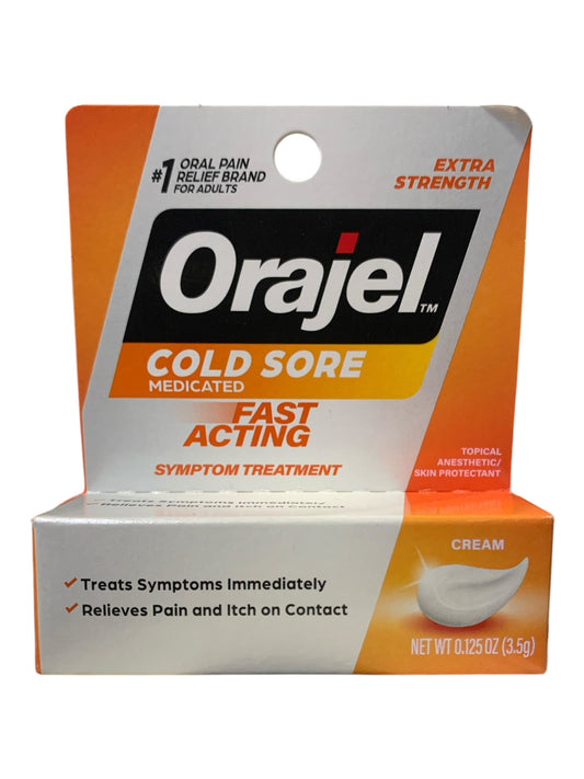 Orajel Cold Sore Treatment – Fast Acting Cream for Soothing Relief