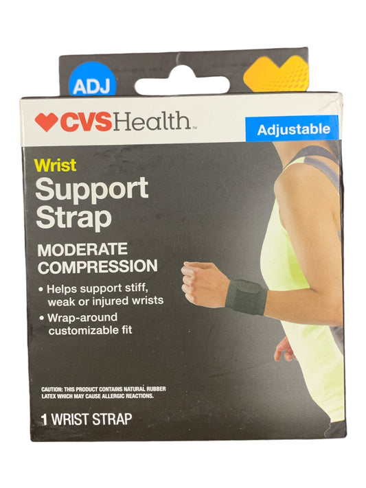 CVS Health Wrist Support Strap – Moderate Compression & Adjustable Fit