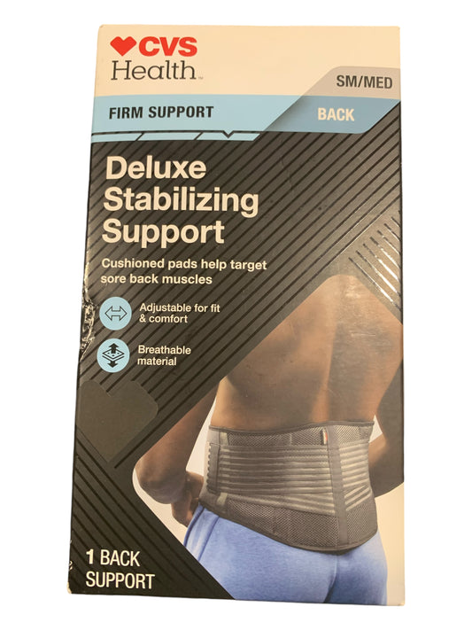 CVS Health Firm Support Back Deluxe Stabilizing Support – Size SM/MED