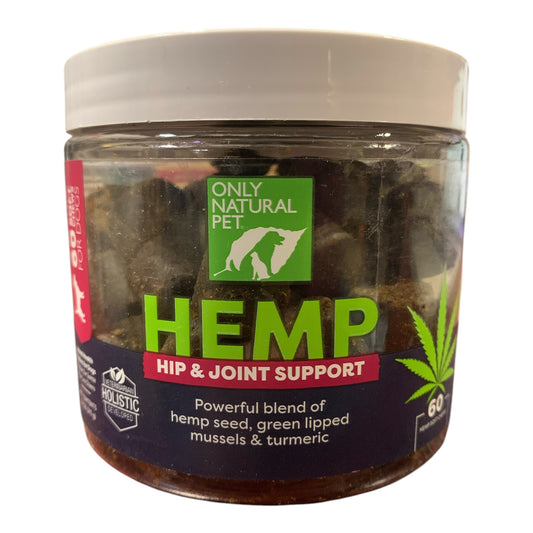 Only Natural Pet HEMP Hip & Joint Support, For Dogs 60ct, 7.4oz