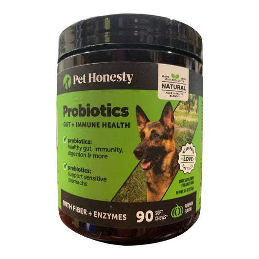 Pet Honesty Probiotics for Gut & Immune Health, Pumpkin Flavor, 90 ct