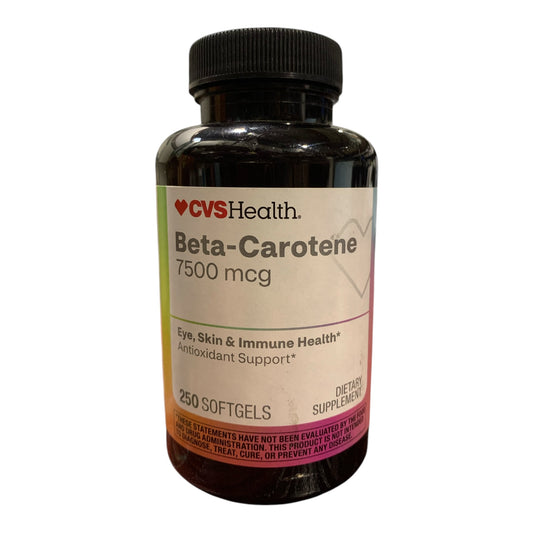 CVS Health Beta-Carotene 7500 mcg - Eye, Skin & Immune Support, 250 ct