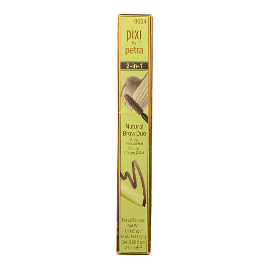 Pixi by Petra Natural Brow Duo 2-in-1 - Soft Black, 0.007 oz