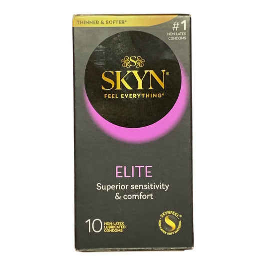 SKYN Elite Non-Latex Lubricated Condoms - 10 Count