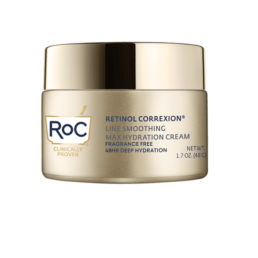 RoC Retinol Correxion Anti-Aging Retinol Cream with Hyaluronic Acid, Fragrance-Free, 1.7 oz