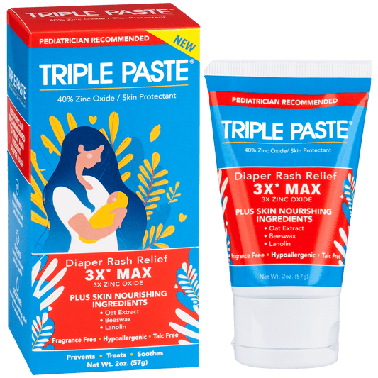 Triple Paste 3X Max Diaper Rash Ointment – 2 oz | Extra-Strength Relief