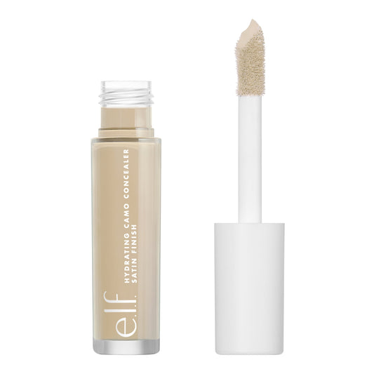 e.l.f. Hydrating Satin Camo Concealer, Light Beige, 0.203 Fl Oz