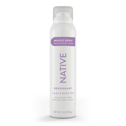 Native Aluminum-Free Whole Body Deodorant Spray - Lilac & White Tea, 3.5 oz