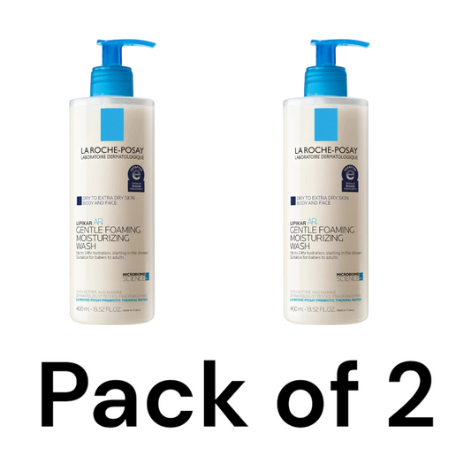 La Roche-Posay Lipikar AP+ Gentle Foaming Wash 13.52oz (400ml) (Pack of 2)