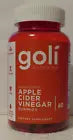 Gummies Goli Nutrition ACV Gluten-Free, Vegan, Non-GMO 60 count Expires 8-2025