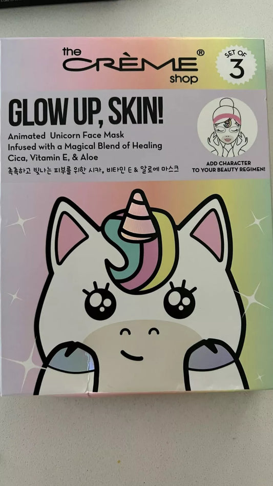 The Creme shop Unicorn Face Mask Set of 3