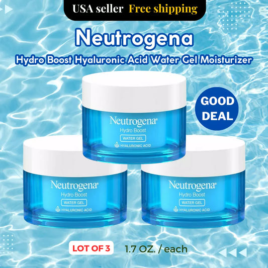 NEUTROGENA HYDRO BOOST WATER GEL HYALURONIC ACID 1.7OZ /EA - NEW (Lot Of 2)